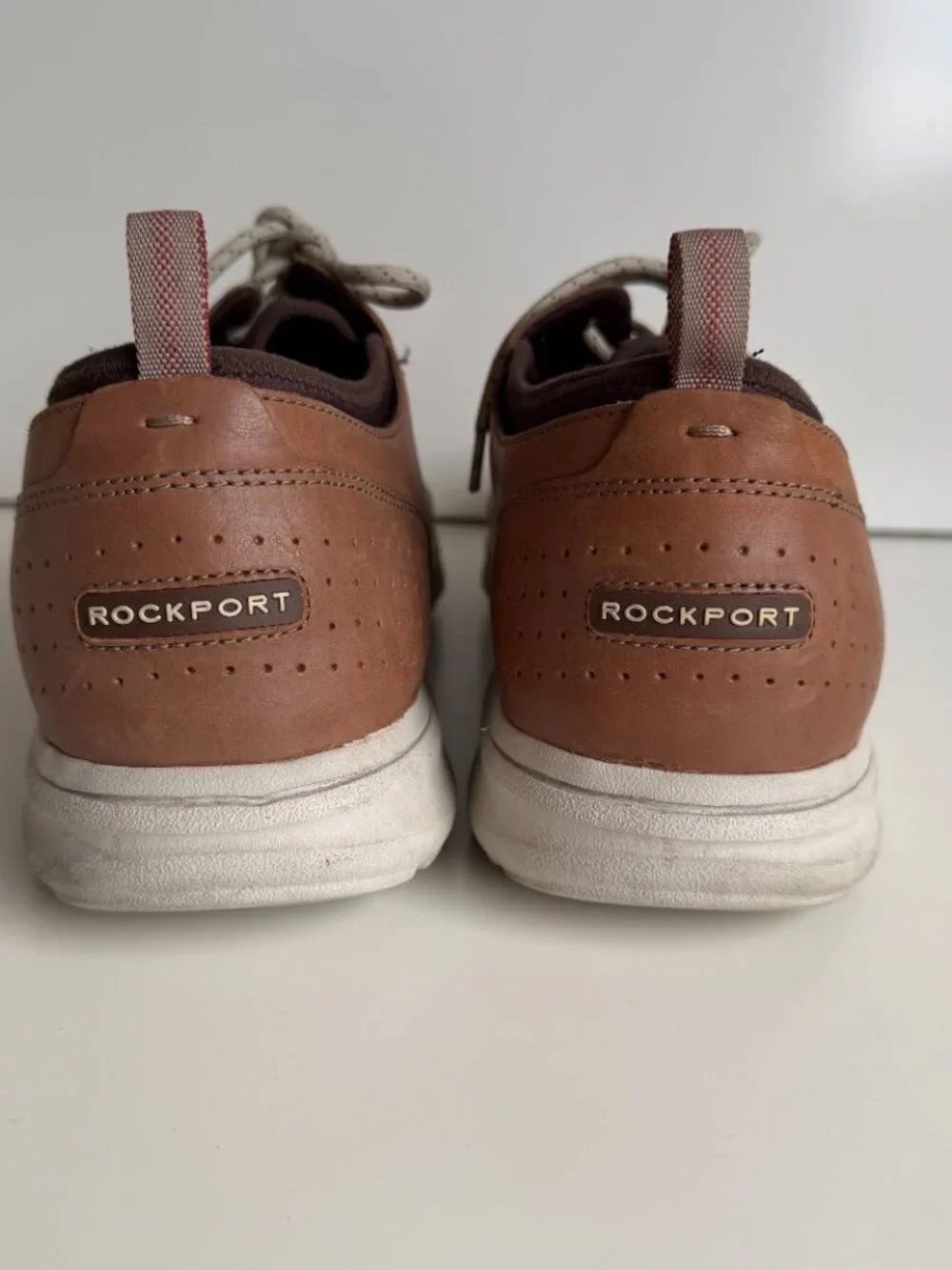 Rockport Zaden Men’s Sneakers Brown Leather Size 13